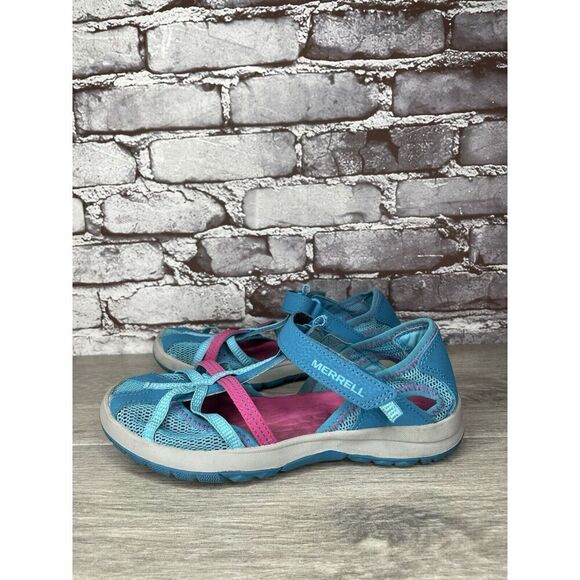 Merrell 61594 Blue Textile Synthetic Mesh Maryjane Strap Shoes Women 5M US/36EU - Picture 12 of 16